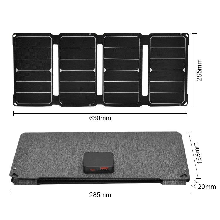 أحدث خلايا الطاقة الشمسية IP68 30W 12V لوحة شمسية قابلة للطي مثالية للتطبيقات الأخرى