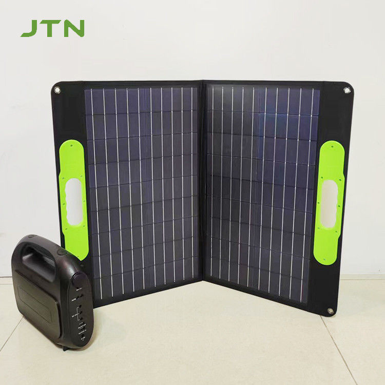 مادة سطح PET / ETFE 100W لوح شاحن شمسي قابلة للطي أحادي للخييم و RV
