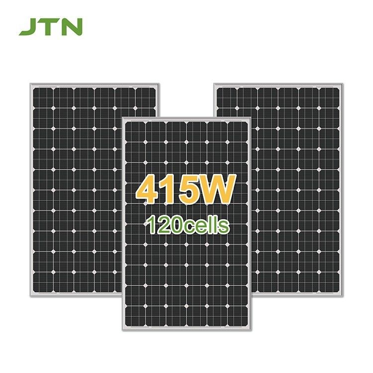 اسم المنتج لوح شمسي مونو 415w 400w للمنزل MC4 / DC / أندرسون الخروج الأسود الكامل