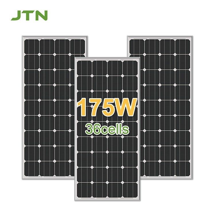 مواد سطح PET/ETFE/Glass 175W وحدات الطاقة الشمسية لجهاز الطاقة الشمسية المنزلي