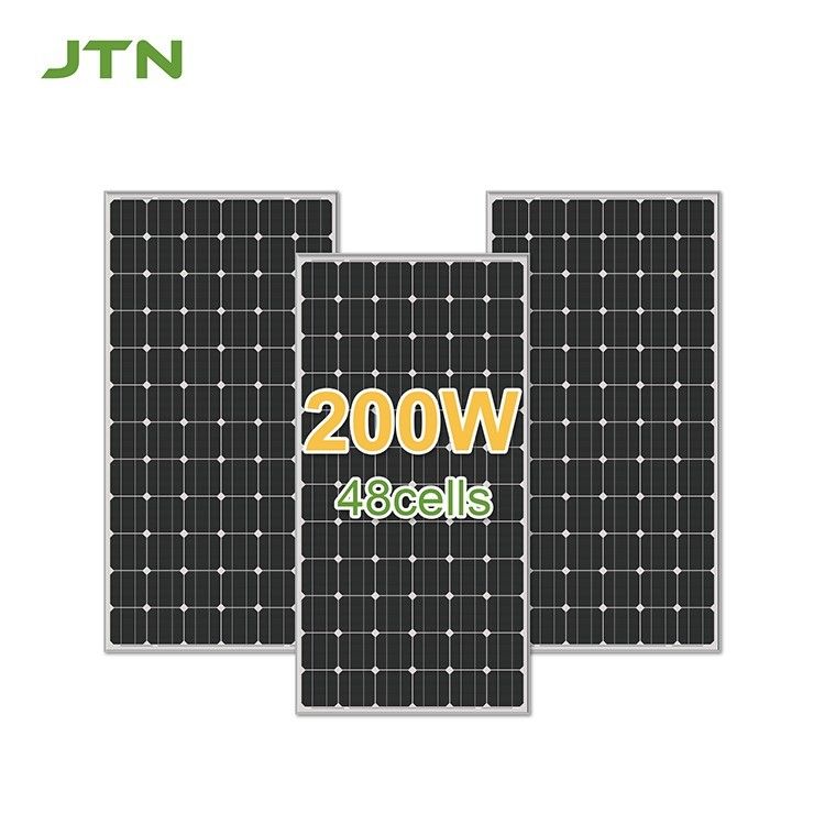 2KG JTN 72 الخلايا 36V Mono 125 * 125mm 150W 200W لوحة شمسية لنظام منزلي تجاري