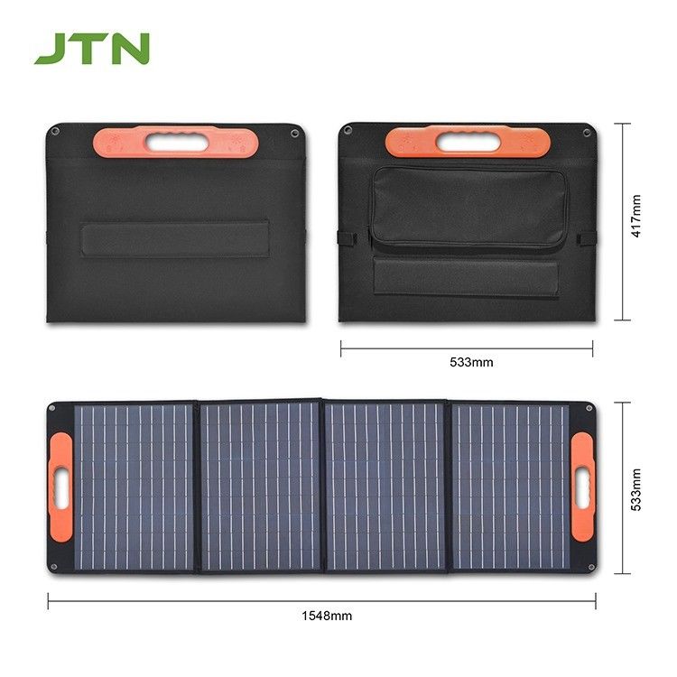 MC4 سوكيت قابلة للطي لوح شمسي محمول شاحن شمسي للتخييم 24v 120w 150w