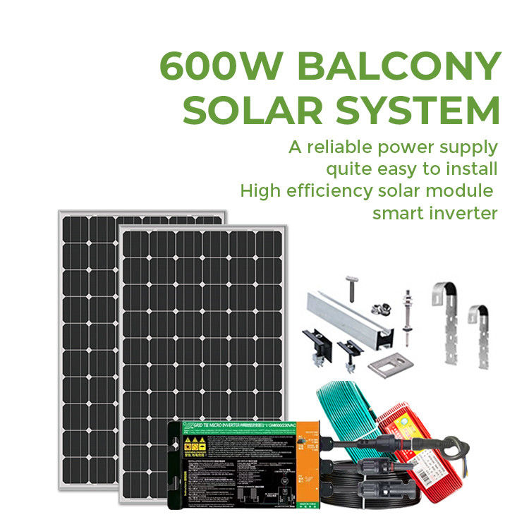 تركيب السقف الشمسية المونوبالكوني نظام 300W 375W 600W 800W تركيب خال من المتاعب